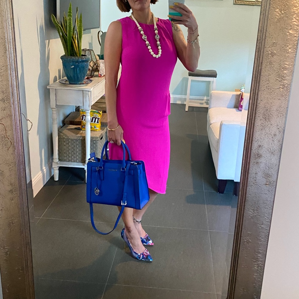 Greylin Pink Asymmetrical Dress
